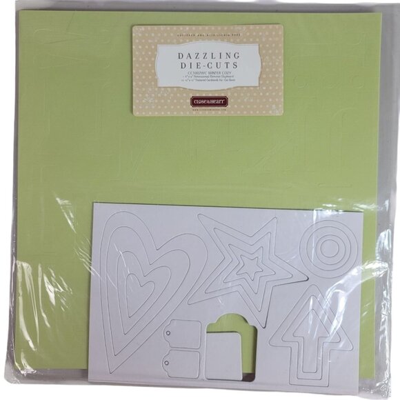 Close to My Heart Dazzling Die Cuts Winter Cozy CC1002WC 12"x12" Textured NEW - Picture 1 of 4